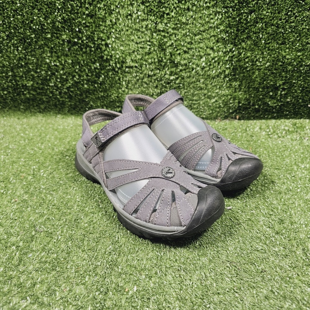 KEEN Adventure Rose Gray Athletic Strappy Closed Toe Sandals Womens Size 6